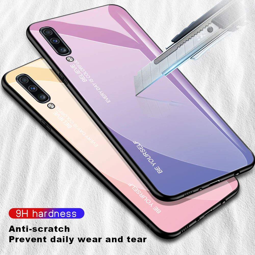 Градиентный стеклянный чехол для Samsung M30S M30 S M 30 A10S A20S A30S A50S A10 A20 A30 A50 A70 A80 A90 M40 M20 M10 |