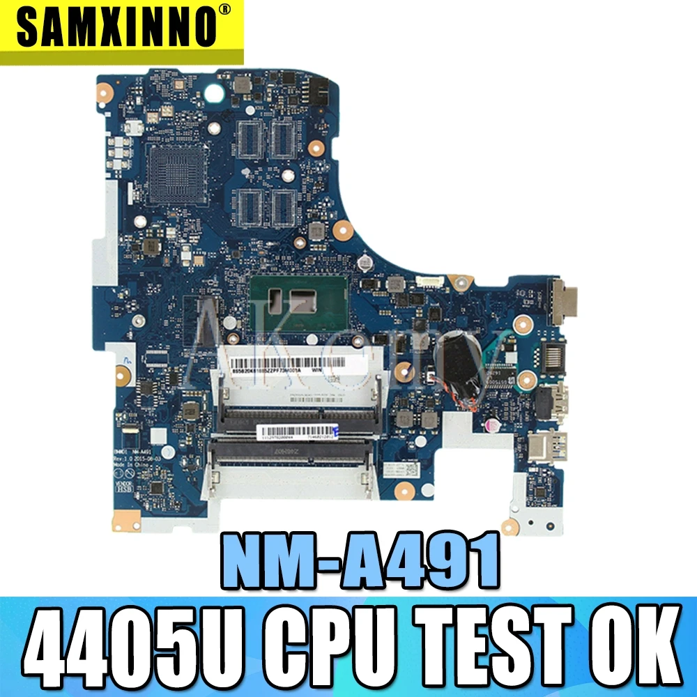 

SAMXINNO Free Shipping For Lenovo ideapad 300-17ISK BMWD1 NM-A491 Laptop motherboard SR2EX 4405U CPU
