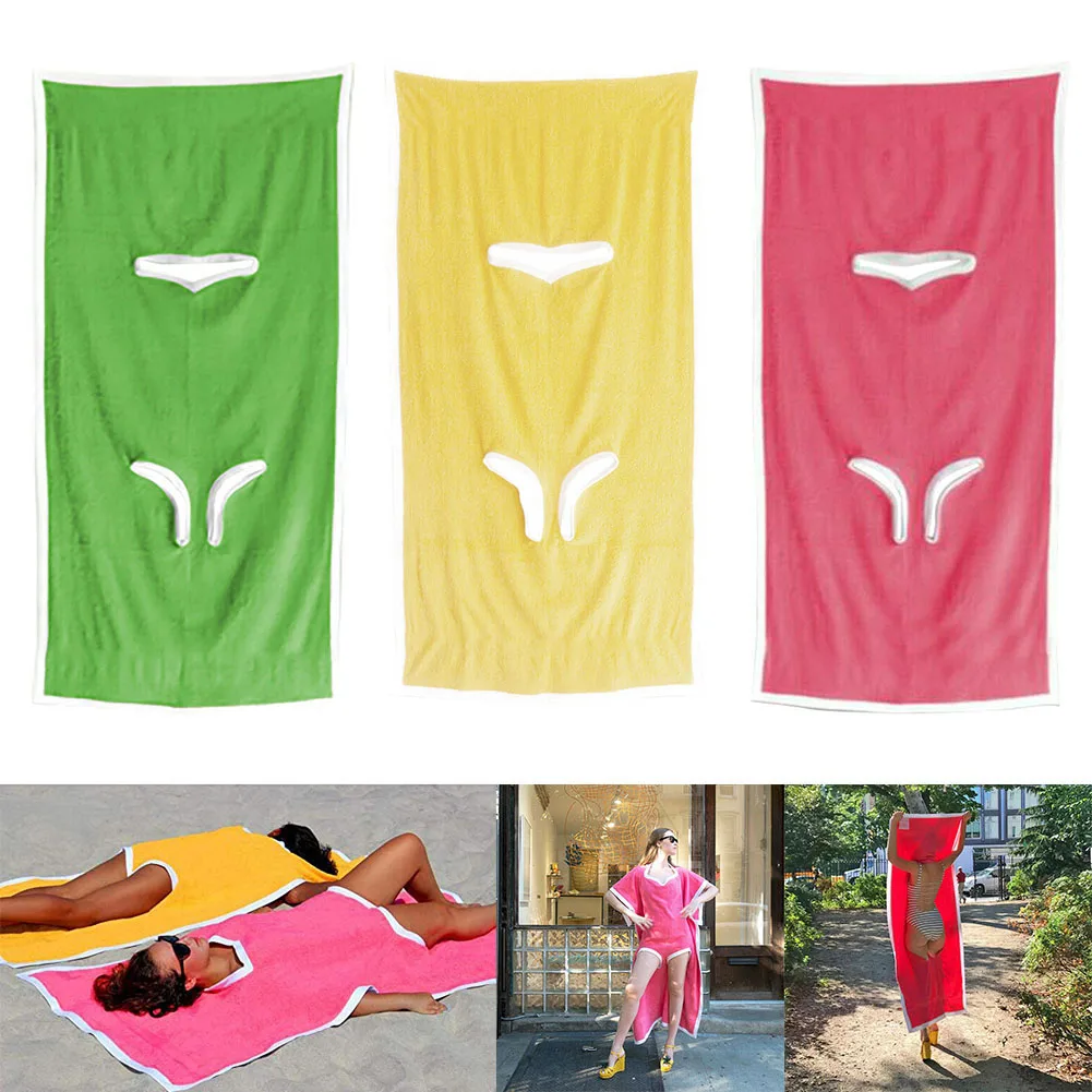 

Body Wrap Beach Towel Bikini Cover Up Bath Spa Dress Bathrobe Fashion for Women
