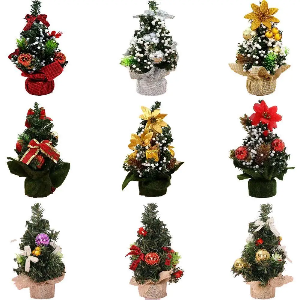 

Mini Christmas-Tree Aritificial Desktop Xmas Tree Home Hotel Shopping Mall For Christmas Party Home Decoration Accessories 20cm