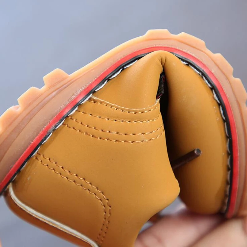 Классические детские ботинки в британском стиле кожаная обувь для мальчиков