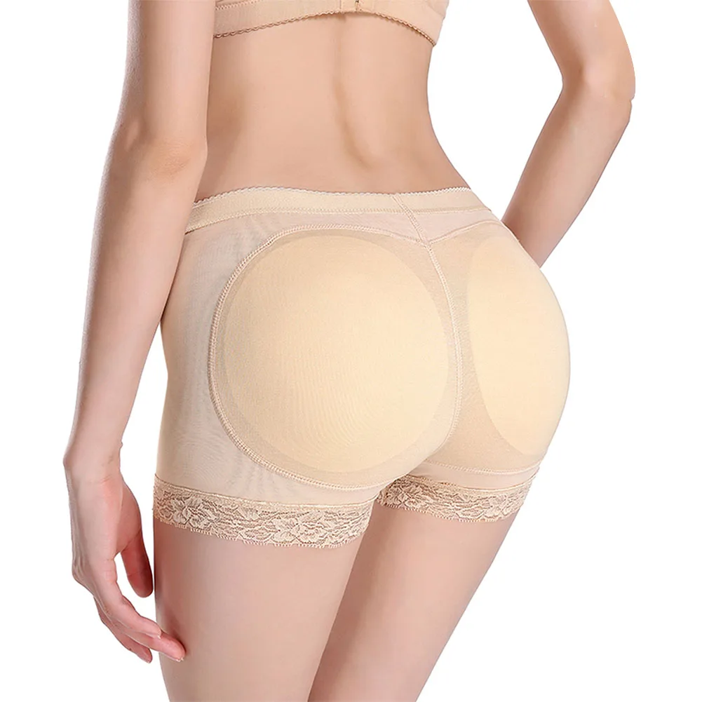 Повседневные Мягкие поддельные попу Твердые женские трусики подтяжка ягодиц