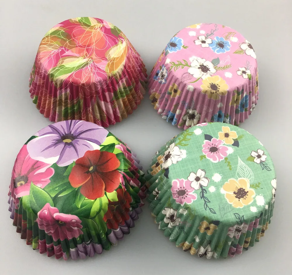 Свадебные подкладки для кексов с лепестками 50 цветов