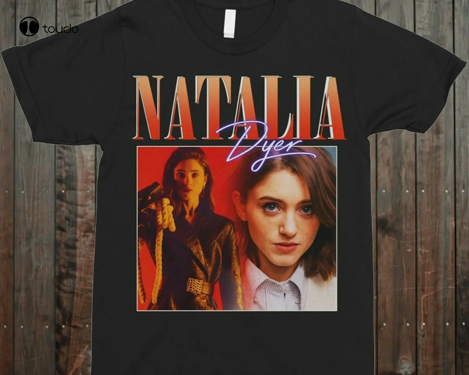 

Винтажная Футболка Natalia Dyer 90S с круглым вырезом, футболка на заказ, aldult Подростковая футболка унисекс с цифровой печатью, модная забавная Нов...