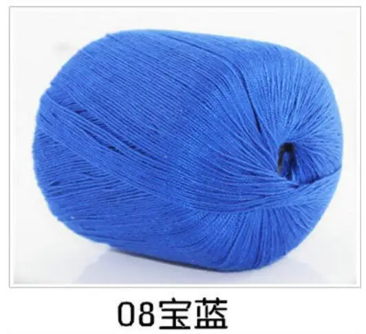 08 5 шт.* 50 г пряжа для вязания linha de croche шелковая нить для наращивания вязания игл вязание хлопок ручная работа белье t50 - Цвет: 08