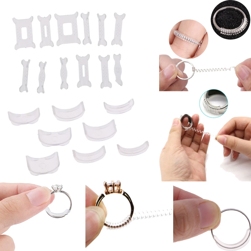 Новый 1 комплект невидимое кольцо размер регулятора для свободного кольца Размер
