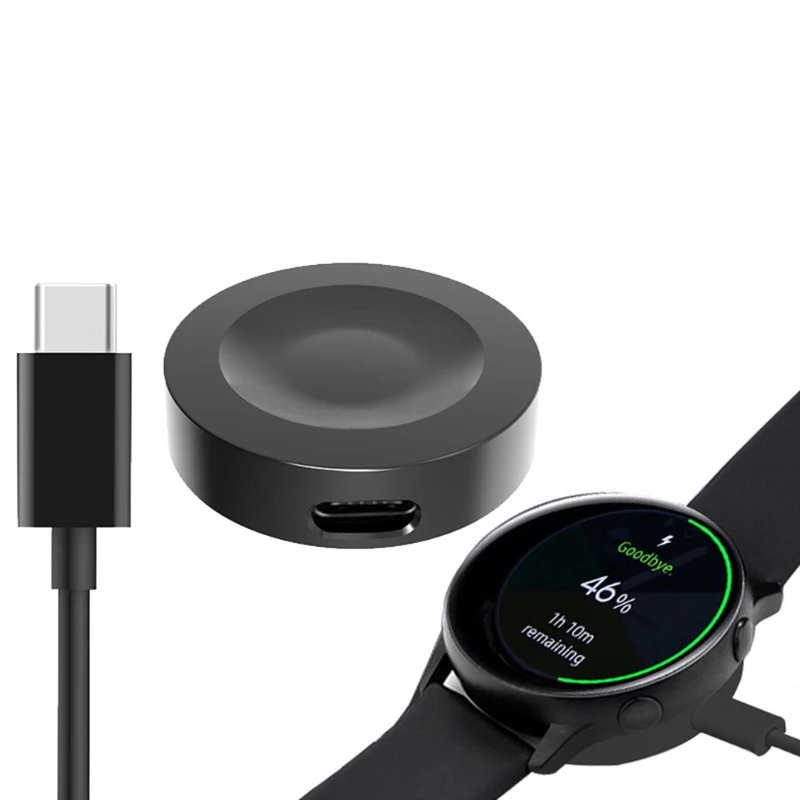 

For Galaxy Watch3 Active 2 1 USB Durable Charger Adapter Stand Cable Cord Charging Stand Dock Station