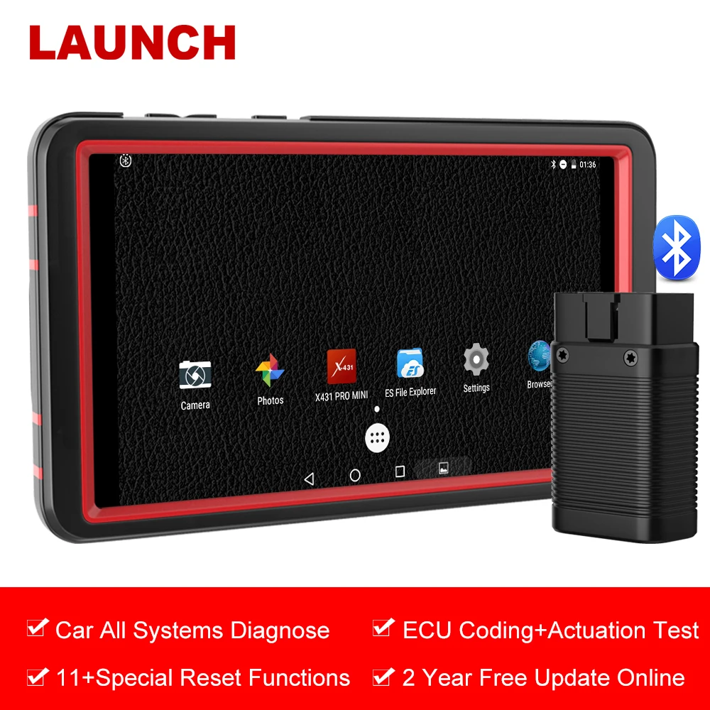 Launch X431 Pro мини полная система OBDII автоматический сканер DPF ABS SAS батарея TPMS сброс масла IMMO Профессиональный ODB2 диагностический инструмент