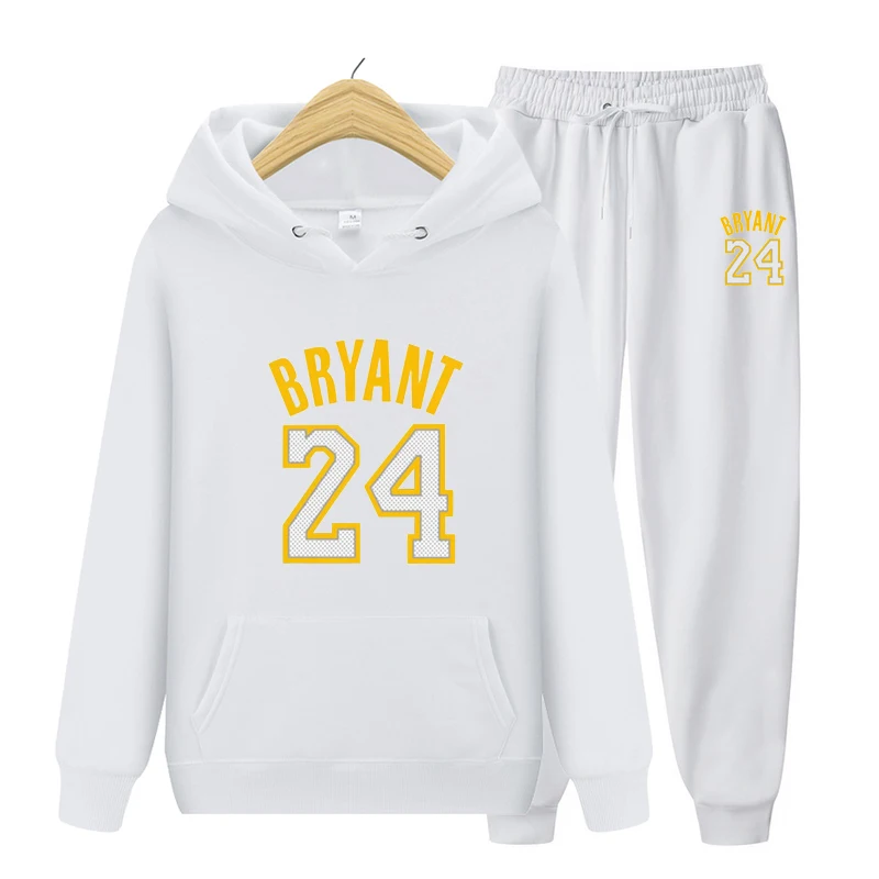 

NO.24 Print New Men's Hoodie Sports Suit Cotton Polyester Drawstring Sportswear Trend Fashion Spring Summer Pullover Suit S-3XL