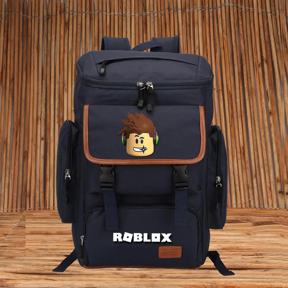 

2021 Robloxing Large-capacity Men Women Travel Laptop backpack Trendy USB Student Schoolbag Teenagers Waterproof schoolbag