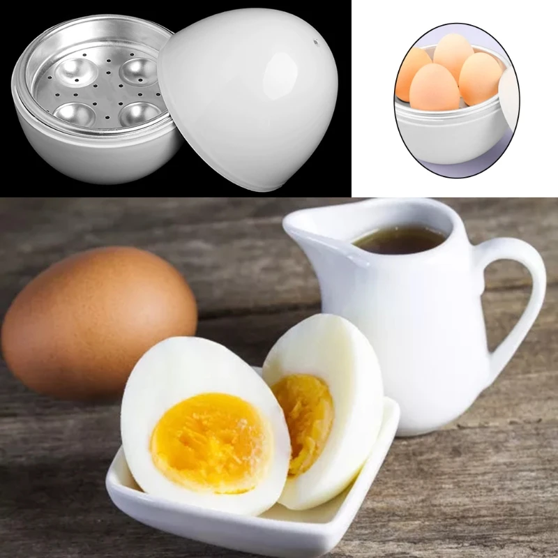 

Egg Steamer Maker White Ball Shaped Boiler Home Tool Boiler Cooker Novelty Kitchen Accessories Tool Utensils Gadget J6PE