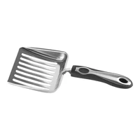 high quality cat litter scoop big metal litter scoop for kitty sifter with deep shovel and ergonomic handle made of stainless