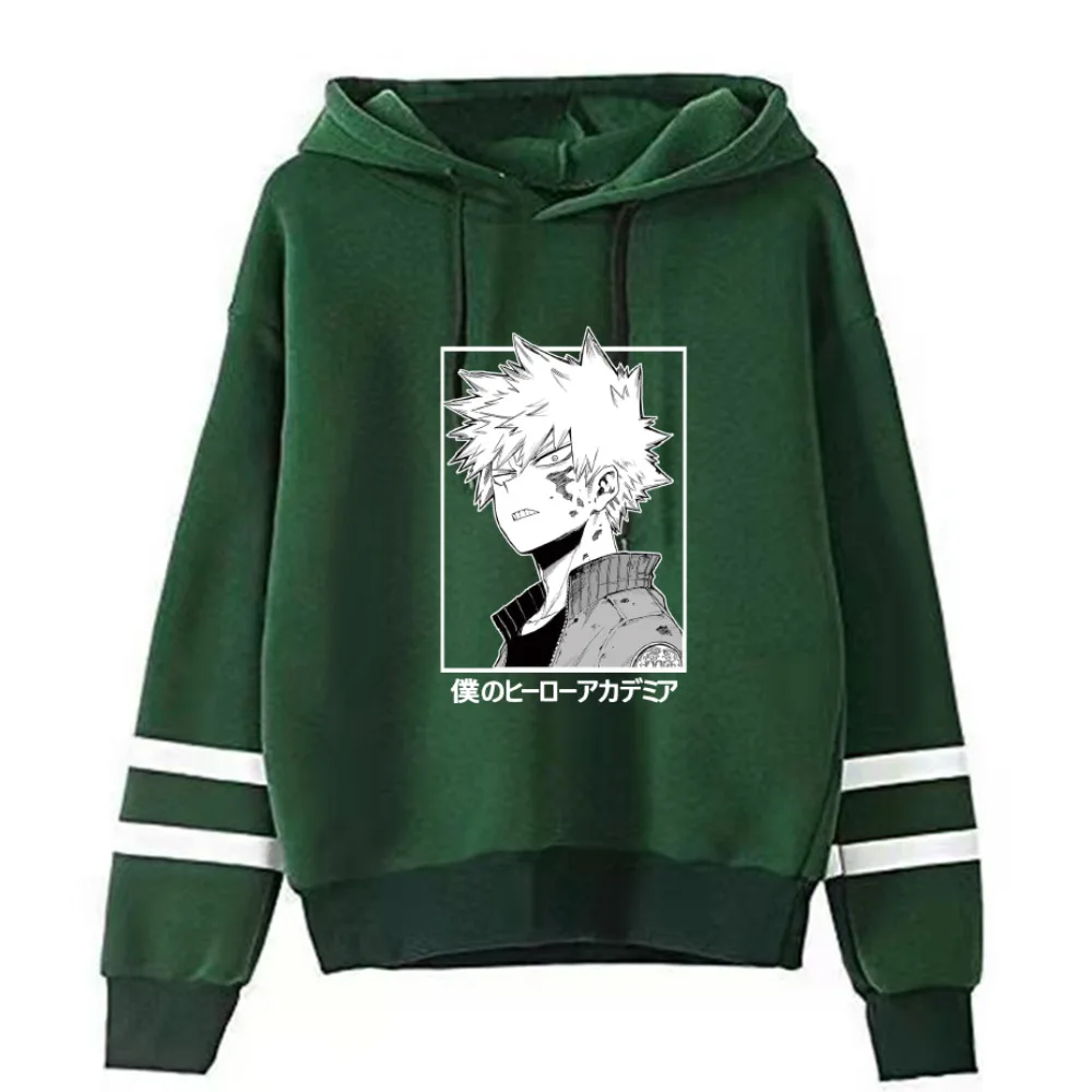 

2021 Anime Hoodie My Hero Academia Fashion Long Sleeve Hip Hop Uniex