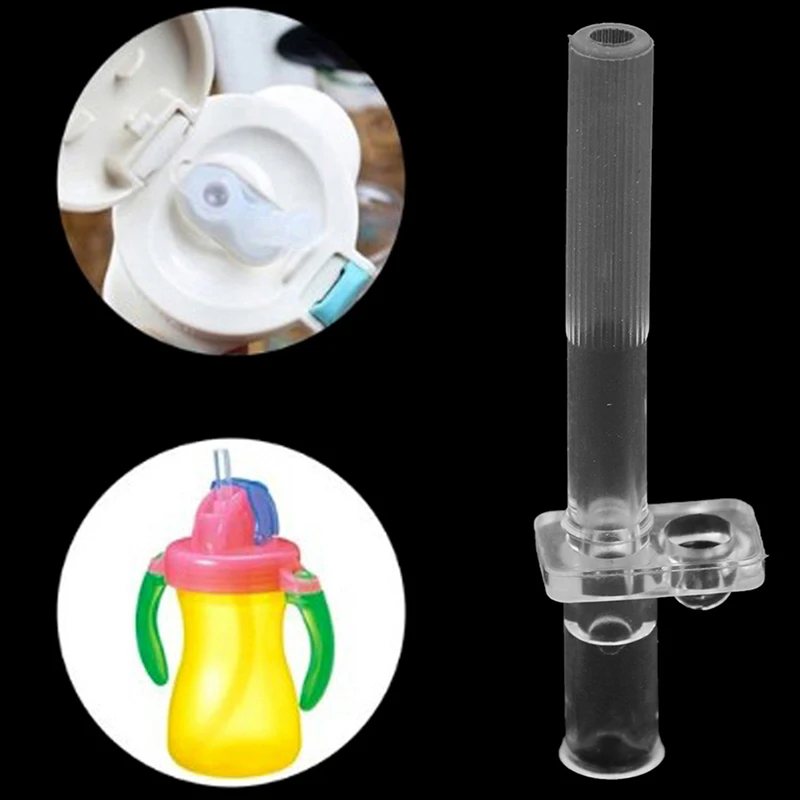 Botella de agua con pajita para beb&eacute;, taza para beber para ni&ntilde;os, accesorios de silicona suave-5
