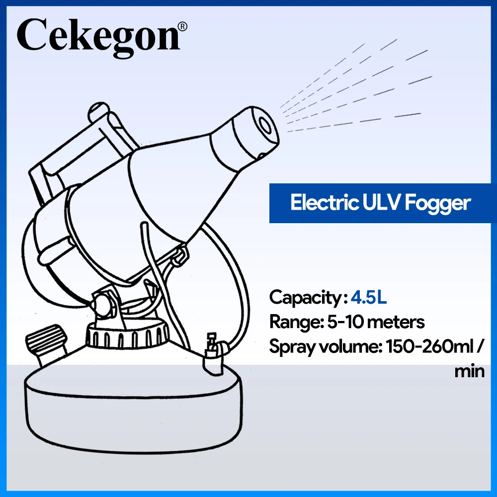 

Cekegon 4.5L ULV foggers electric Sprayer electric spray gun machine