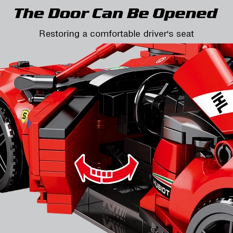 

826pcs High-tech Expert Famous Sports Car Building Blocks Racing Vehicle Model Bricks Educational Toys Gift For Kids