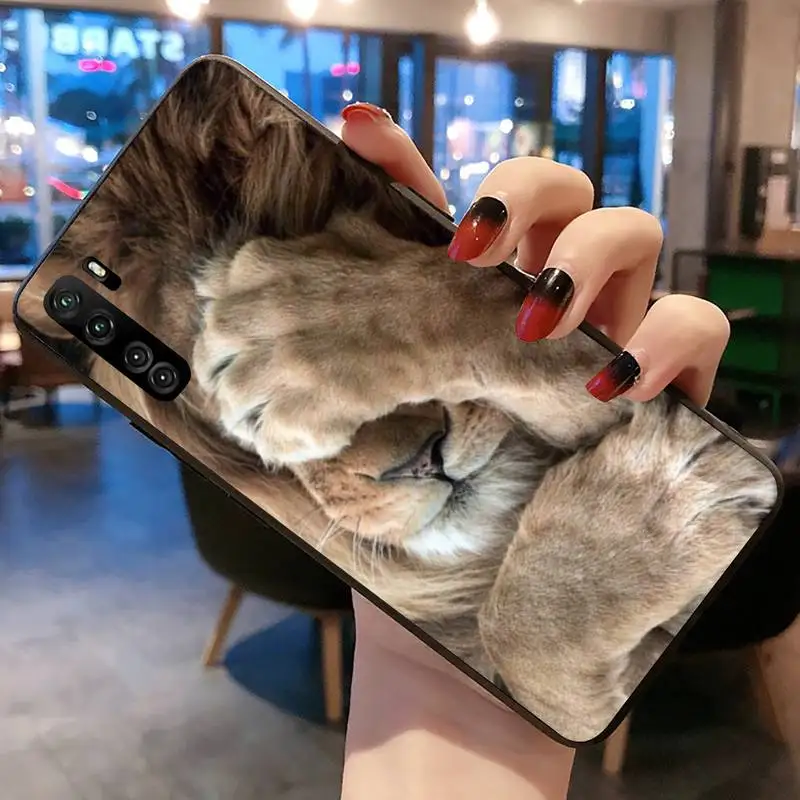 

Lion Alpha Male Phone Case Cover for Huawei P40 P30 P20 lite Pro Mate 30 20 Pro P Smart 2019 prime