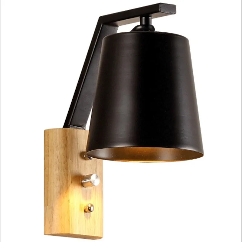 Настенный прикроватный светильник в скандинавском стиле для спальни гостиной