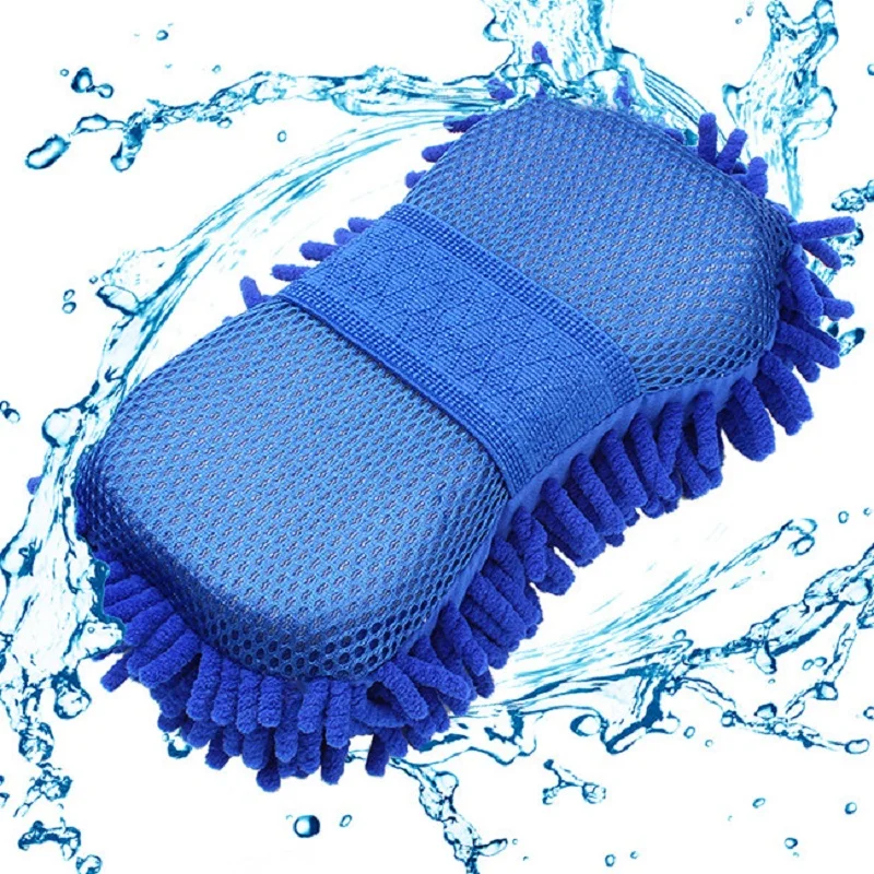 

Hot Car wash gloves car cleaning sponge Car Window Cleaning Ultrafine Fiber Chenille Anthozoan Washer Sponge Brush Supplies