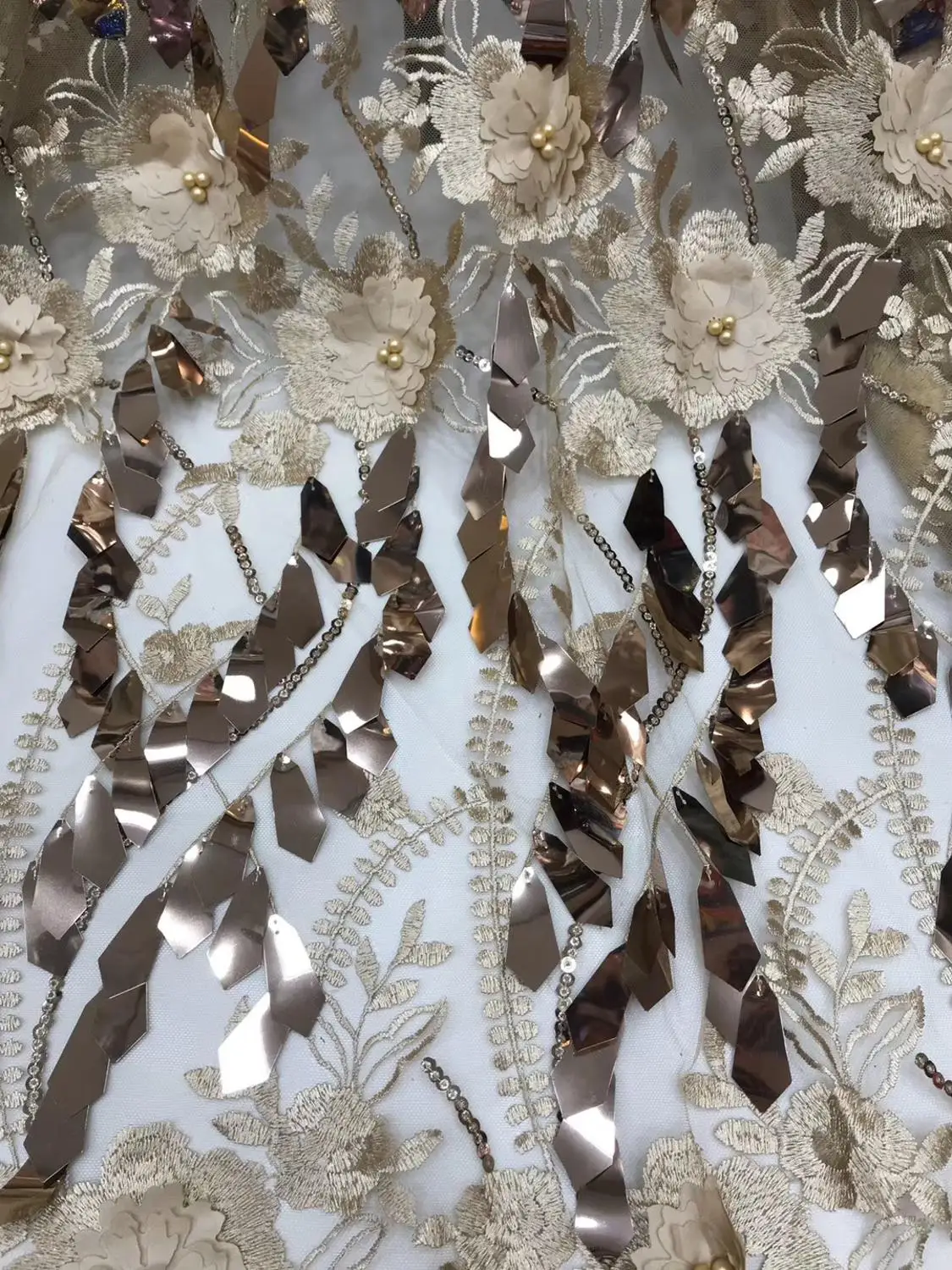 Новейшая 5 цветов на выбор кружевная ткань с вышивкой и пайетками африканская