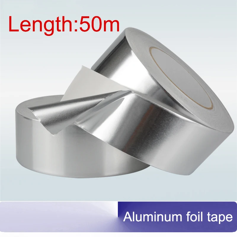 

Aluminum Foil Tape High Temperature Tape Sealing Thermal Duct Repairs For PCB Repair 50M*0.1mm