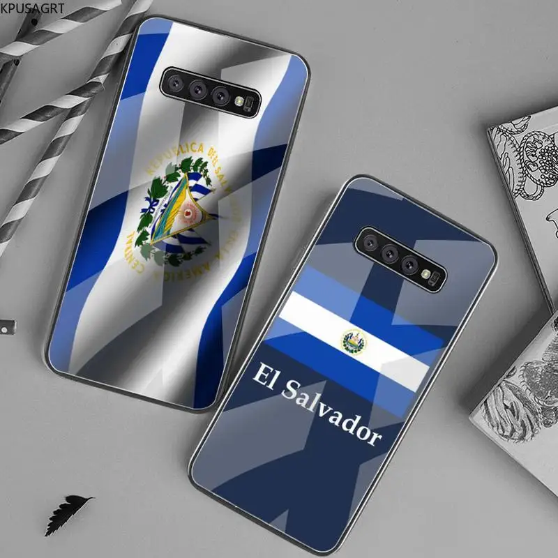 Роскошный чехол KPUSAGRT с флагом Сальвадора закаленное стекло для Samsung S20 Plus S7 S8 S9 S10