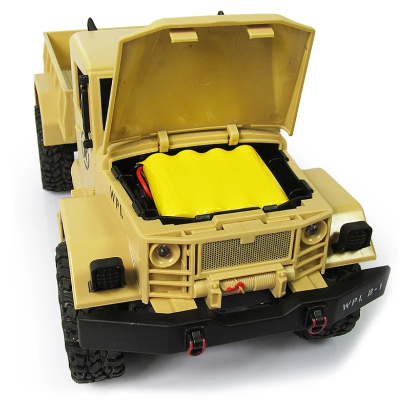 

WPL B14 RC Car 1/16 Rock Crawler Off-Road 4WD 2.4G Military Car Funny Toy