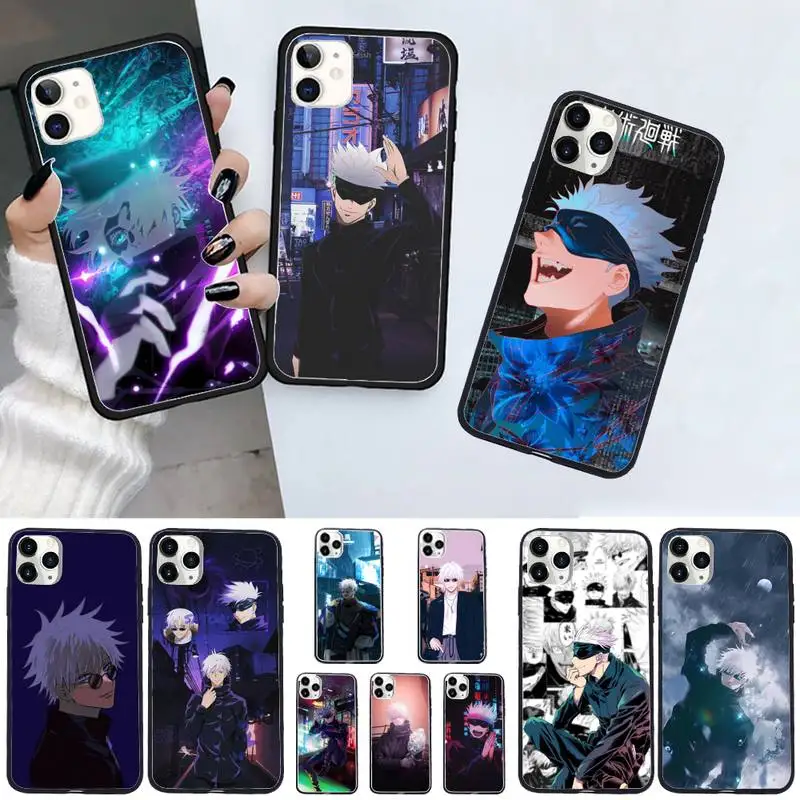 

Jujutsu Kaisen Satoru Gojo Phone Case For iphone 12 11 13 7 8 6 s plus x xs xr pro max mini shell