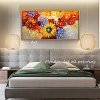large oil painting hand painted landscape oil painting wall art picture flower oil painting for living room bedroom decoration