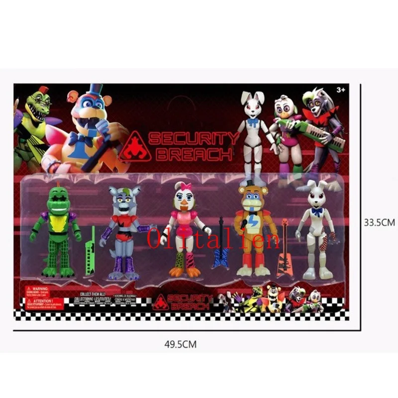 Полночная игрушка медведь подвижные суставы экшн-фигурки игрушки Foxy Chica ПВХ
