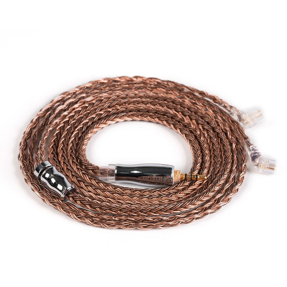 Yinyoo 16 Core посеребренный кабель 2 5/3 5/4 4 мм балансный с MMCX/2pin разъем ZSN ZS10 PRO BLON BL 05