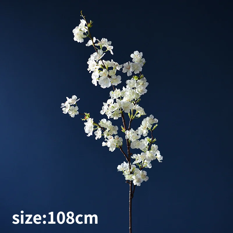Искусственные цветы вишни MEIHON, шелковые ветки вишни