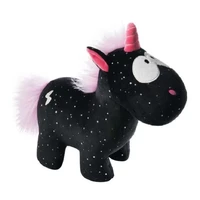 angel black unicorn doll plush toy animal doll sleeping pillow cute dream unicorn acompany briquedo doll