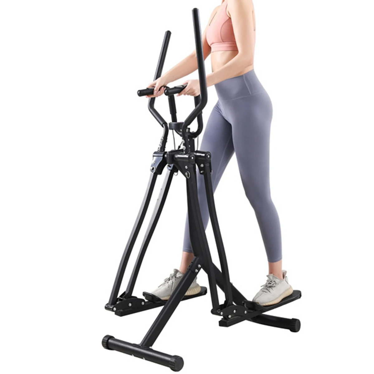 

LCD Monitor Steppers Treadmill Multifunction Air Walk Trainer Elliptical Stepper Machine Fitness Equipment 120kg Maximum Loading