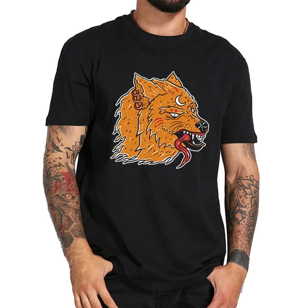 

cult wolf t shirt Men casual short T-Shirts Fashion Print T-Shirts Short Sleeve O Neck Tees