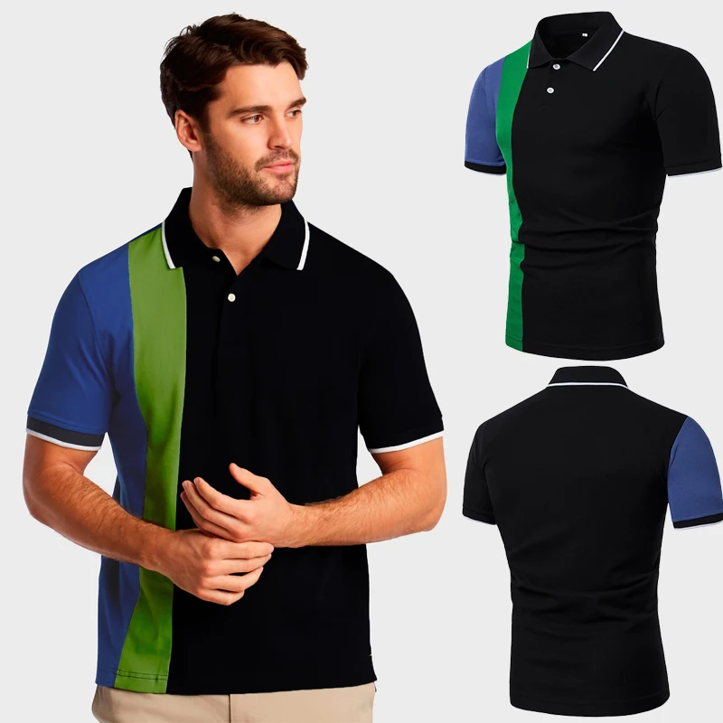 

Рубашка-поло мужская деловая, повседневная Дизайнерская одежда, лето 2021