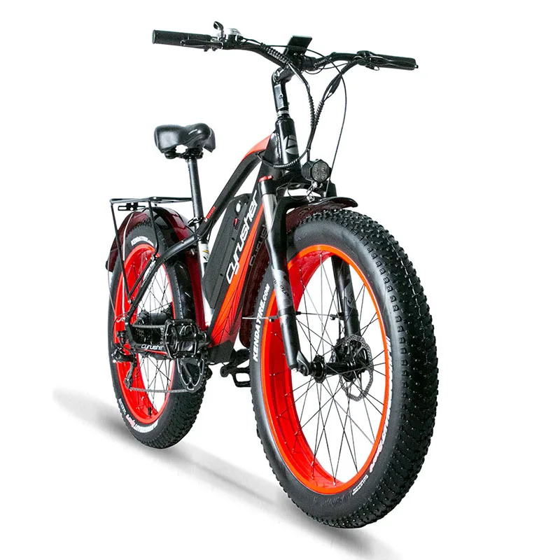 Cyrusher XF650 Электрический велосипед мощный Снежный 48V 1000w e круизер 26 дюймов горный