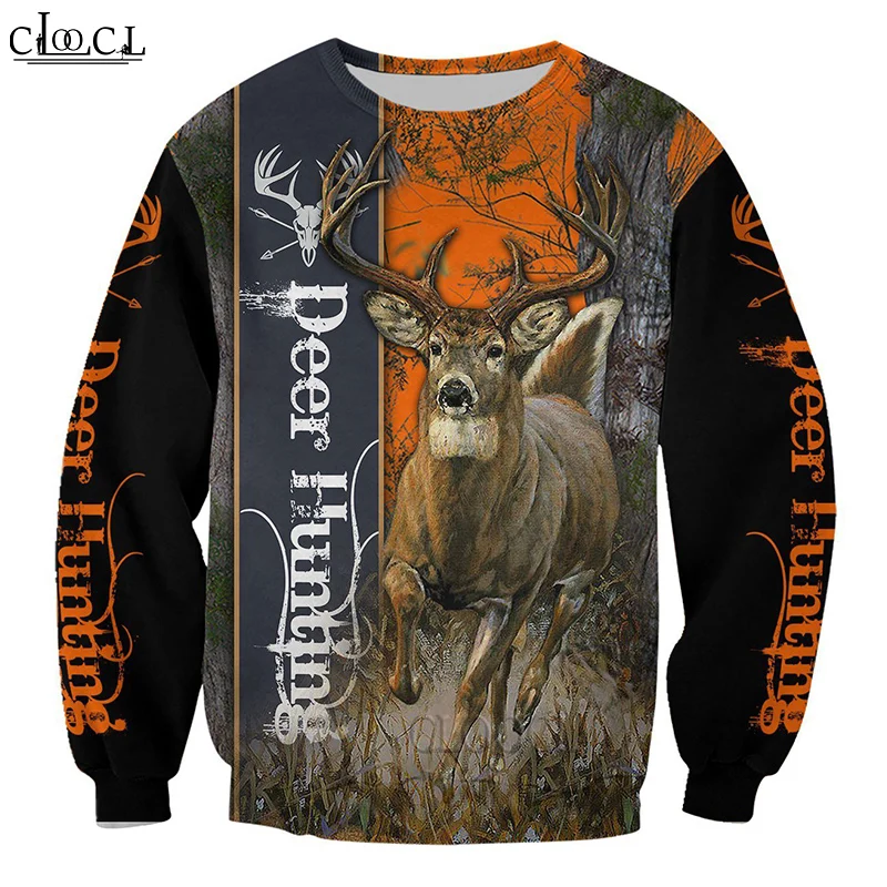 

HX Newest Popular Animal Deer Hunting 3D Print Men Women Sweatshirt Fashion Hip Hop Long Sleeve Harajuku Tracksuit Drop Shipping