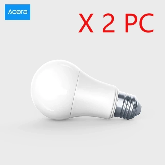 2 pcs Aqara умная лампа 9 Вт E27 2700 K-6500 K 806lum умный настраиваемый светодиодный светильник белого цвета работает с домашним комплектом и для домашнего приложения xiaomi - Цвет: 2 pcs