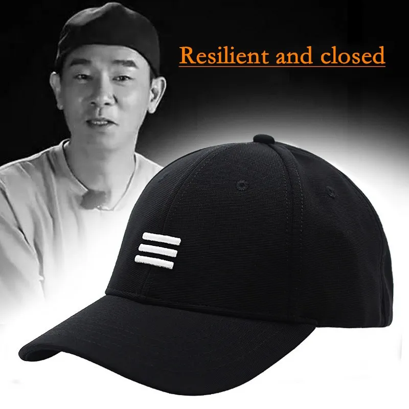 

Man Fitted Hip Hop Hats Male Back Closed Outdoors Sun Hat Summer Male Peaked Cap Wear Hip hop Hat Plus Size Baseball Cap D504