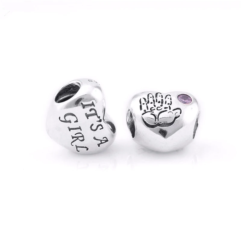 CKK Подходит для Pandora Подвески из Браслеты 925 пробы серебро маленьких девочек