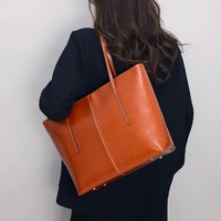 european and american fashion female bag large capacity shoulder bag versatile fashion tote bag ladies handbag simple travel bag