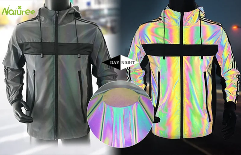 Светоотражающая Волшебная Радужная ткань 1 4 м * 0 7 радужная Рождественская