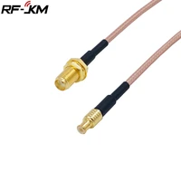rf coaxial cable sma female nut bulkhead to mcx male right angle ra plug rg316 pigtail cable