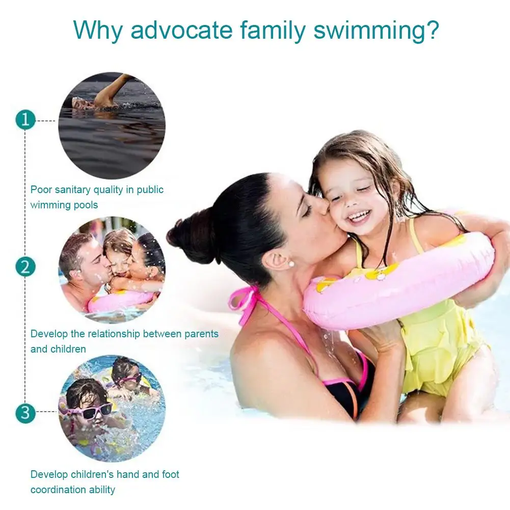 

Inflatable Swimming Pool Thick PVC Safe Inflatable Pool Adjustable Paddling Pool Independent Layered Airbag Summer Party Supply