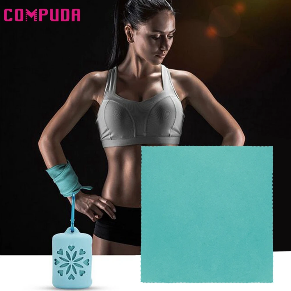 Портативное быстросохнущее Спортивное пляжное полотенце для Ванной Душа 8