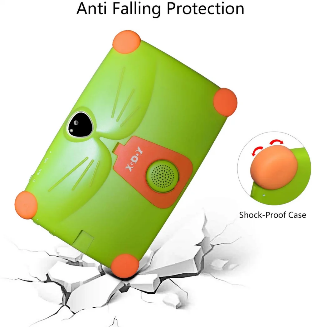 Детский планшет XGODY французский Android сенсорный 8 1 7 дюймов HD силиконовый чехол USB