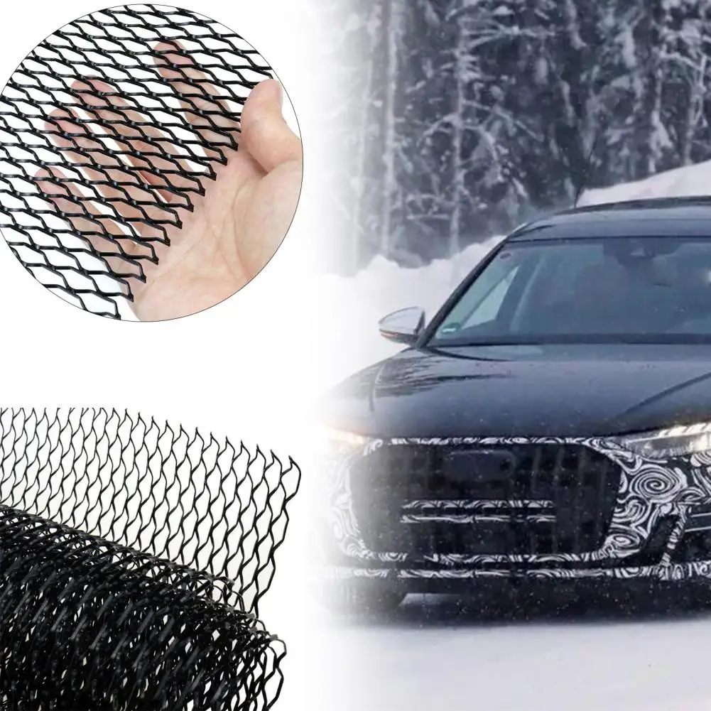 

Grille Mesh Sheet Aluminum Alloy 8x25mm Seagull Shape Grids Car Modified Bumper Fender Grill Net