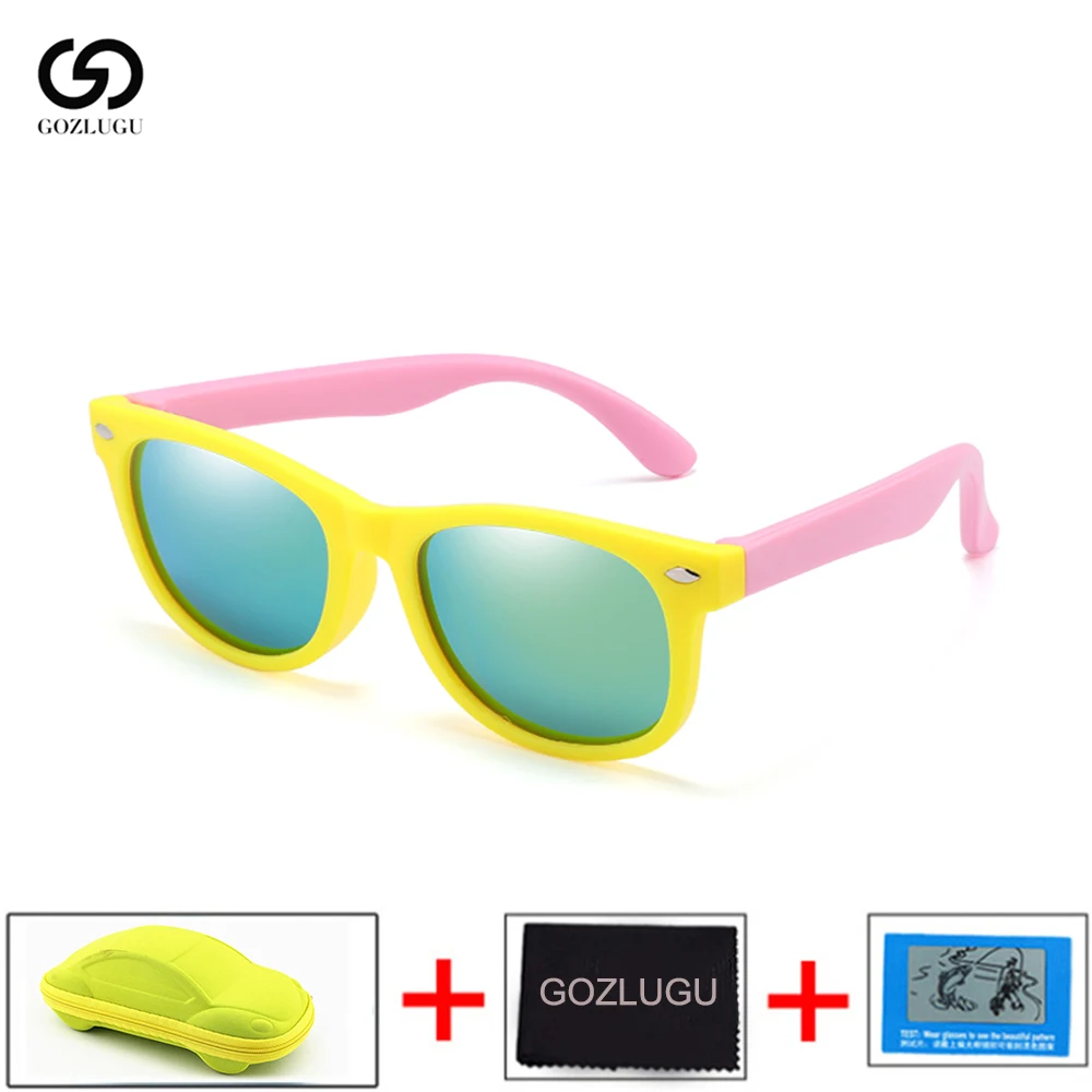 Новые детские солнцезащитные очки GOZLUGU Детские поляризованные линзы для девочек