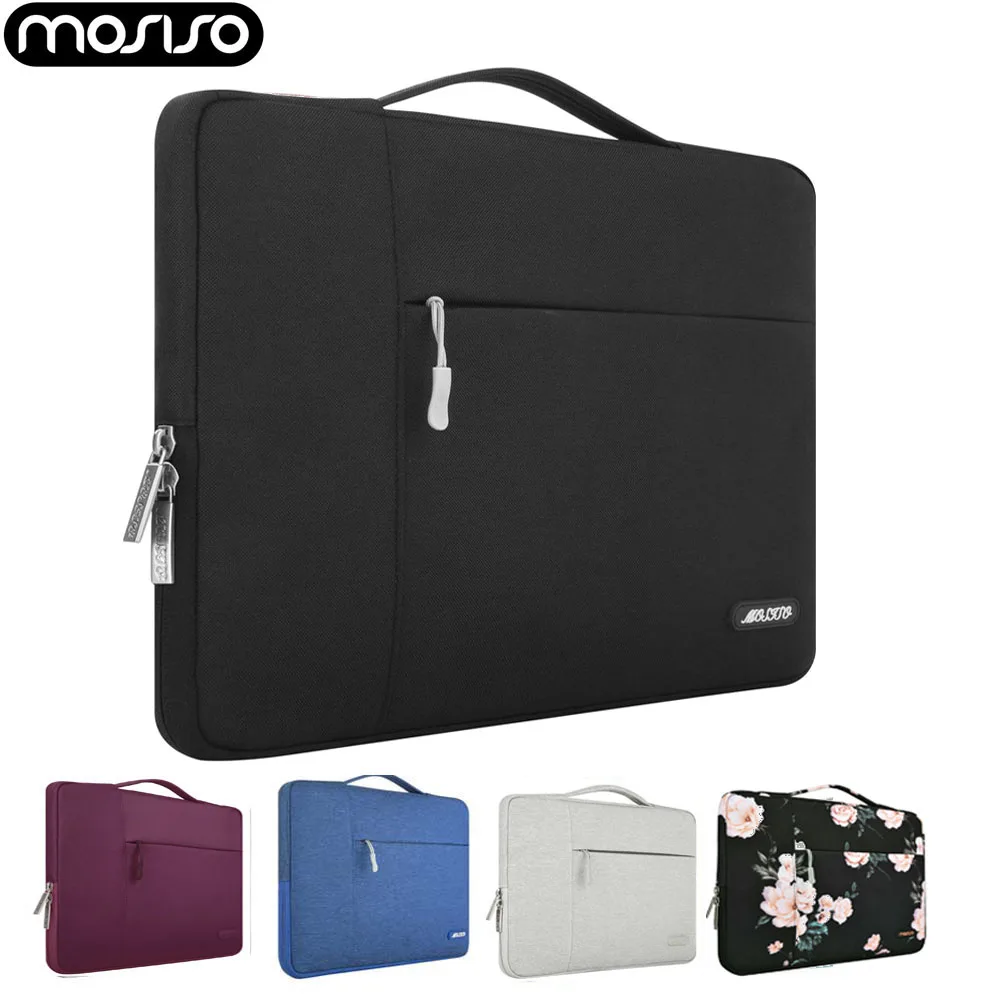 

MOSISO Polyester Laptop Sleeve Handbag Briefcase 11 13.3 14 inch Notebook Case Bag for Macbook Air Pro 13 15 16 Touch bar Bags